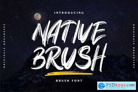 Native Brush Brush Font