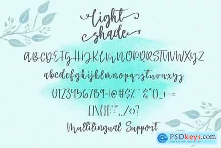 Light Shade - Script Font