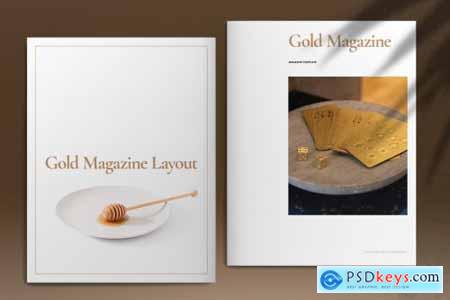 Gold Magazine Layout 5297507