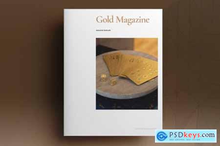 Gold Magazine Layout 5297507