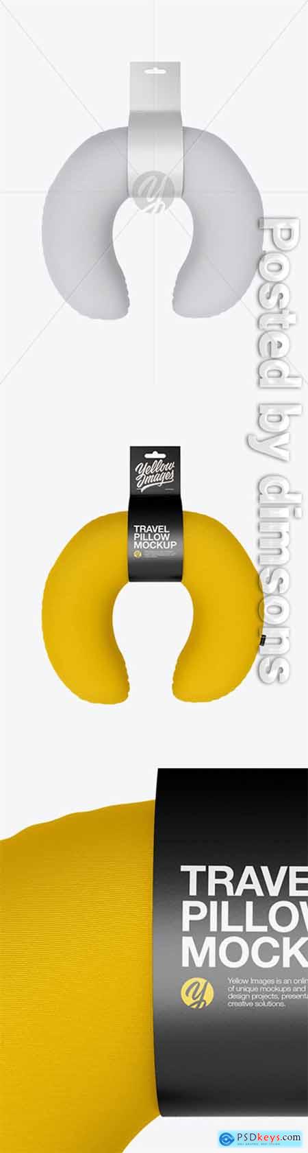 Travel Pillow Mockup - Front View 29991