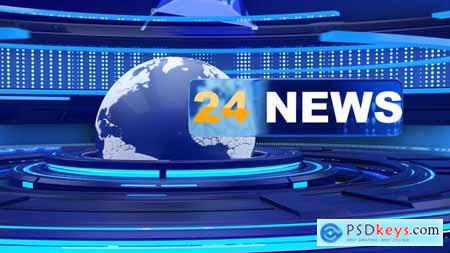 24 news opener with looped background 25708857