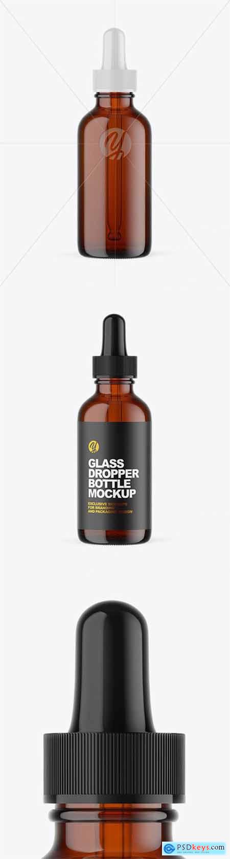 Amber Glass Dropper Bottle Mockup 65179