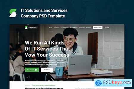 Smartdata - IT Solutions and Services PSD Template