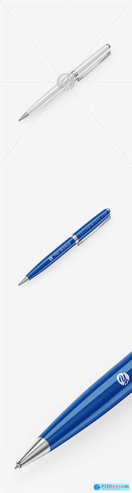 Glossy Pen w- Metallic Finish Mockup 65958