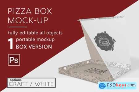 Pizza box mockup