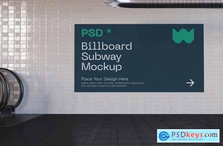 Billboard subway mockup487