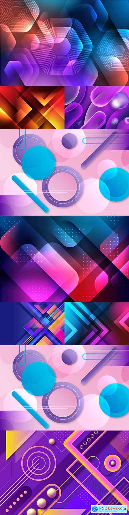 Gradient abstract design geometric background shape 2
