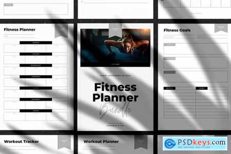 Fitness Planners and Tracker Tempaltes