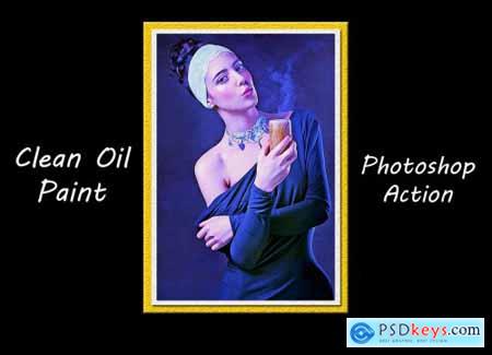 Clean Oil Paint Photoshop Action 4768292