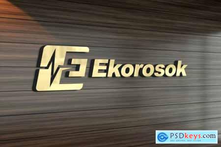 3d logo mockup psd free download