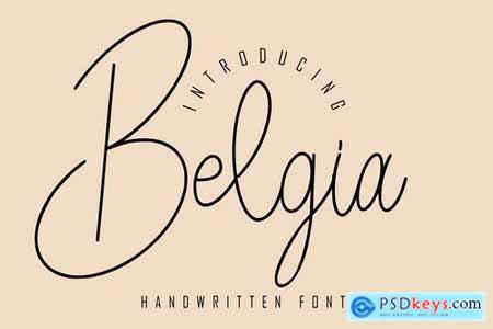 Belgia Handwrittten Script Font