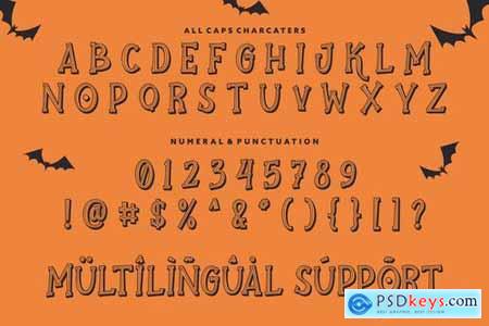 Ghostober Halloween Layered Font