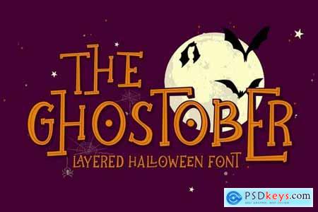 Ghostober Halloween Layered Font