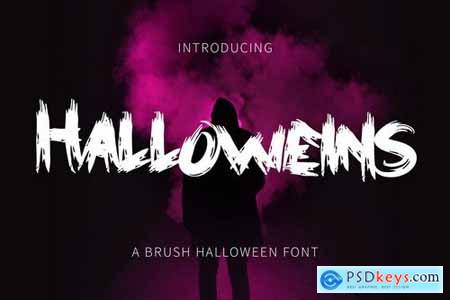 Halloweins - Brush Font DR