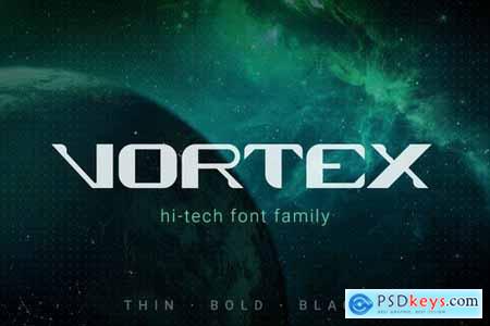 Vortex Technology Sci-fi Future Font