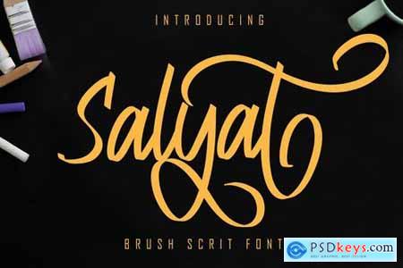Salyat Brush Script Font