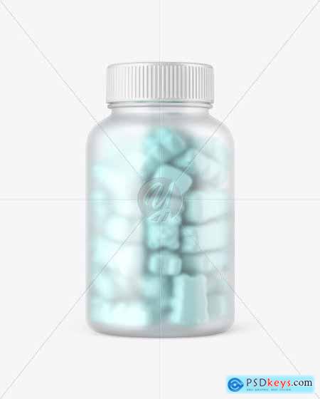 Download Frosted Bottle with Gummies Mockup 67476 » Free Download Photoshop Vector Stock image Via ...
