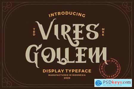 Vires Gollem - Display Font