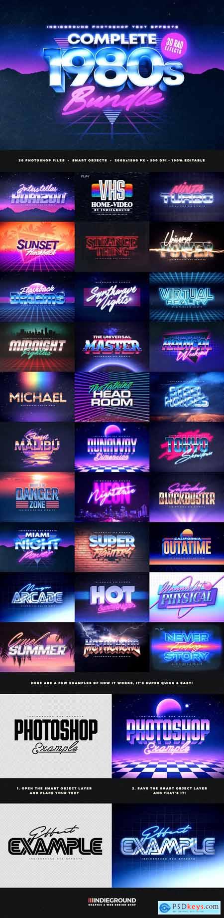 80s Text Effects Complete Bundle 28703930