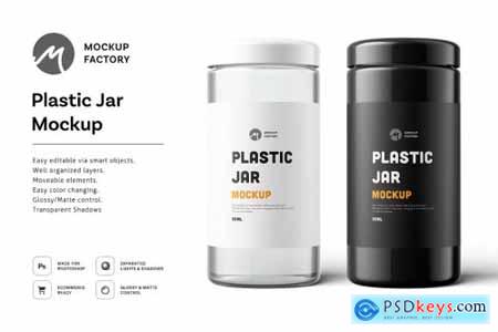 Plastic Jar Mockup 4877775