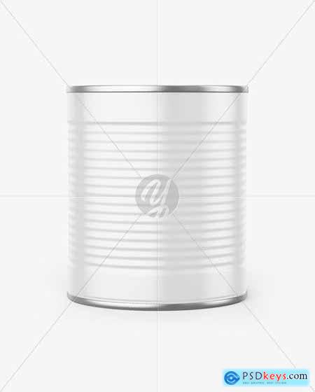 Tin Can With Pull Tab & Matte Finish Mocup 67480