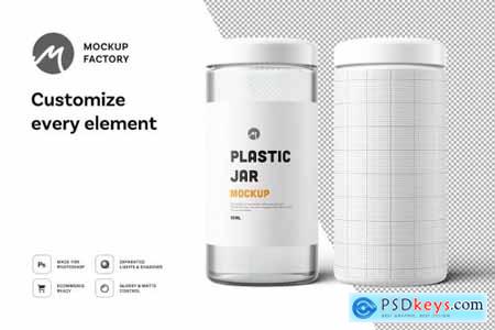 Plastic Jar Mockup 4877775