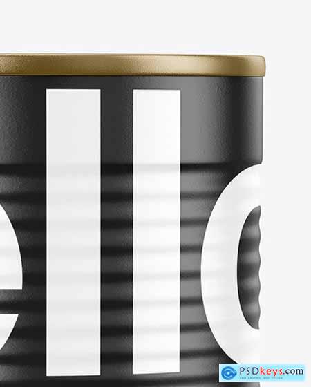 Tin Can With Pull Tab & Matte Finish Mocup 67480