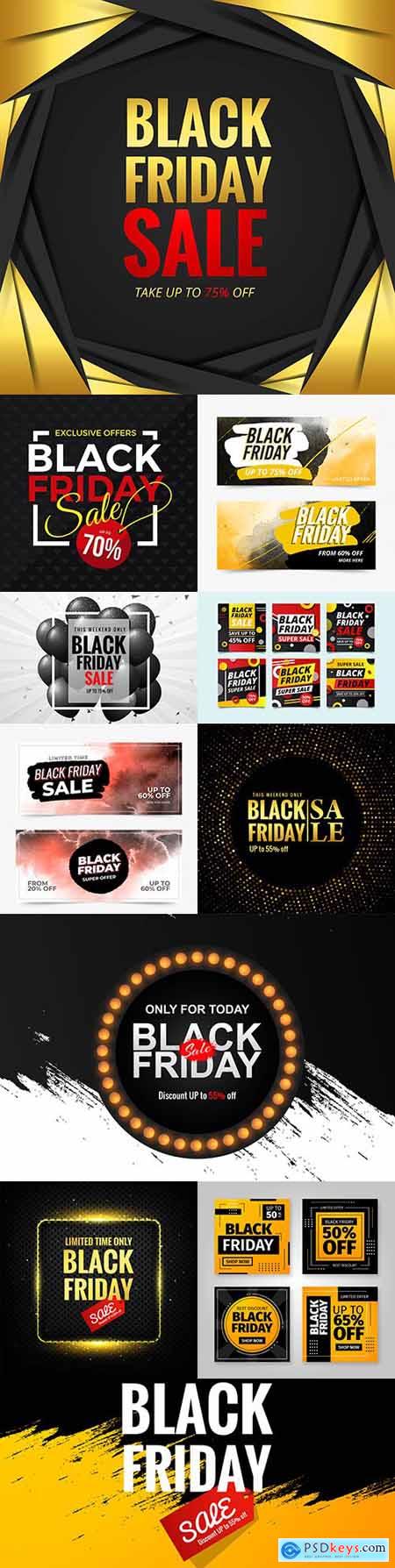 Black Friday and sale special design illustration 33