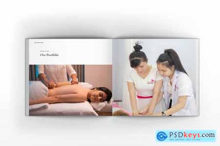 Beauty Spa & Skin Care Square Brochure Template