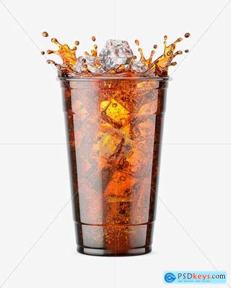 Plastic Cup With Cola Splash 67613