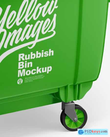 Plastic Glossy Rubbish Bin Mockup 61992