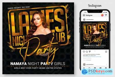 Ladies Club Night Party Flyer 4967065