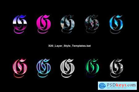 Chrome Layer Style Pack 4459854