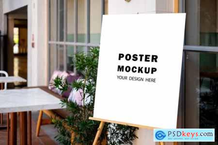 Mockup poster special promotion