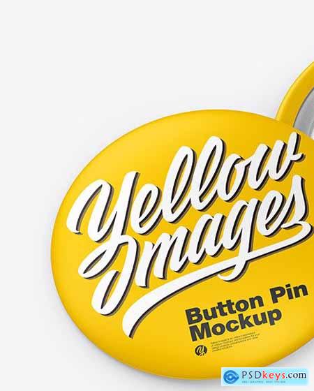 Two Matte Button Pins Mockup 67499