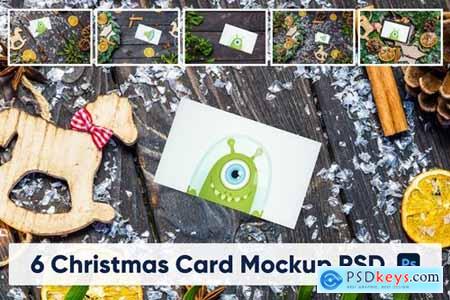 Christmas Card 6 PSD Mock-Up