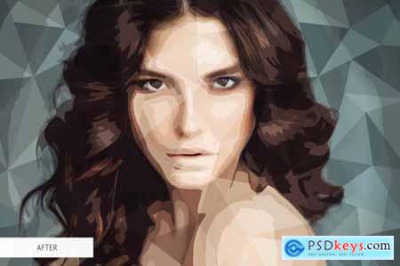 Photoshop Actions - Poly Art 4841248