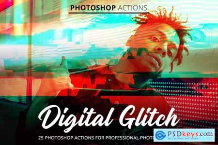 Digital Glitch Actions for Photoshop 4845098