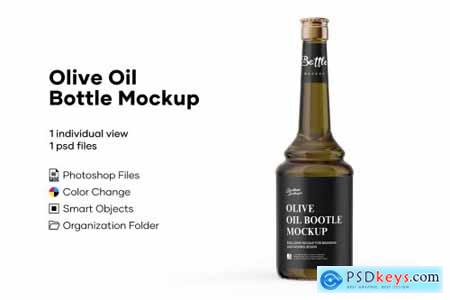 Olive Oil Bottle Mockup 5386537
