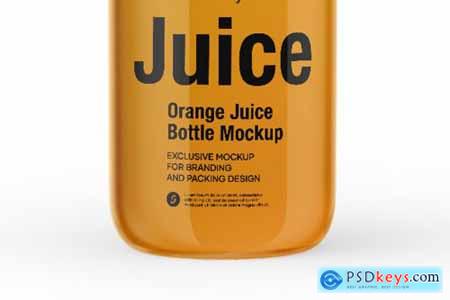 Orange Juice Bottle Mockup 5436779