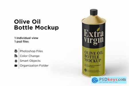 Olive Oil Bottle Mockup 5436772