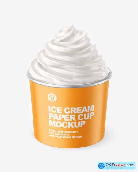 Ice Cream Paper Cup Mockup 67727
