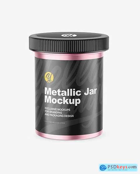Metallic Jar Mockup 67728