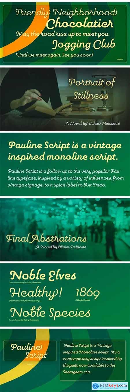 Pauline Script Font Family