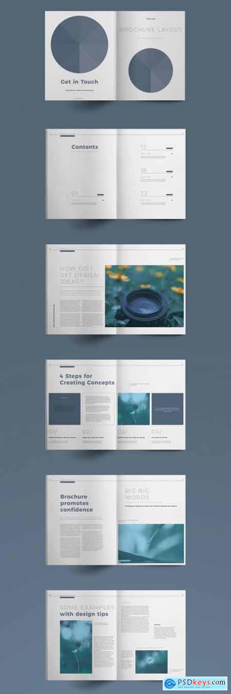 Blue Brochure Layout 5407220