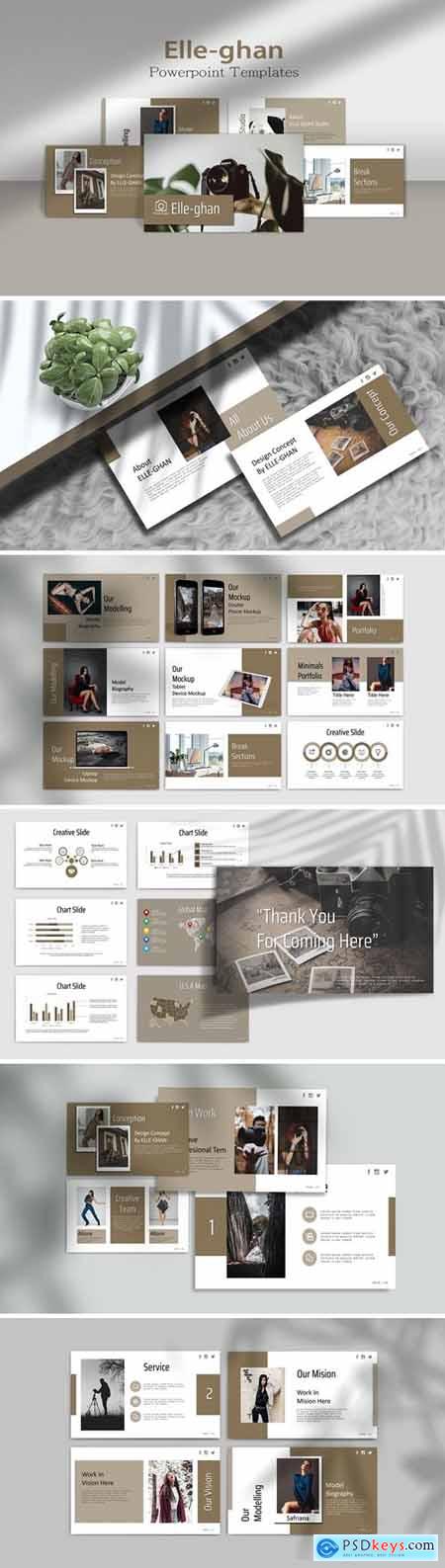 ELLE-GHAN - Photography Powerpoint, Keynote and Google Slides Templates