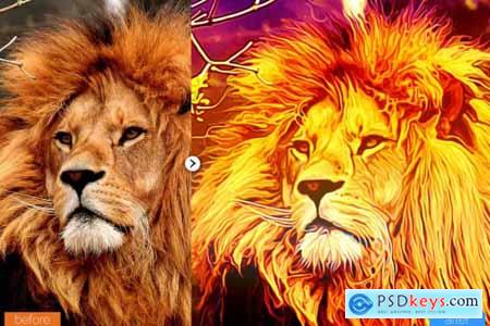 Bright Painting Photoshop Action 5444607