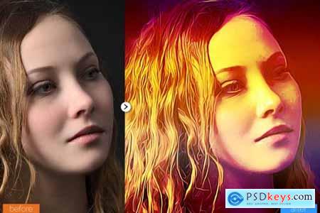 Bright Painting Photoshop Action 5444607