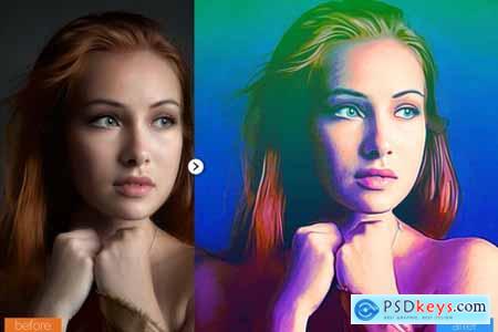 Lovely Painting Photoshop Action 5444545